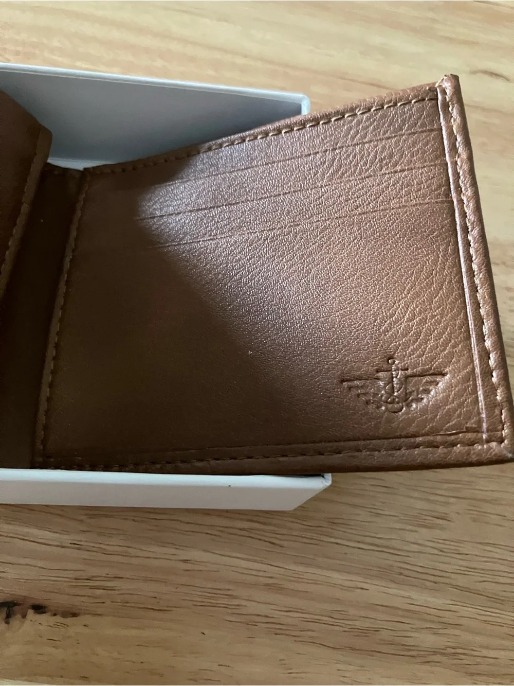 Dockers Tan Leather Card & Billfold Wallet